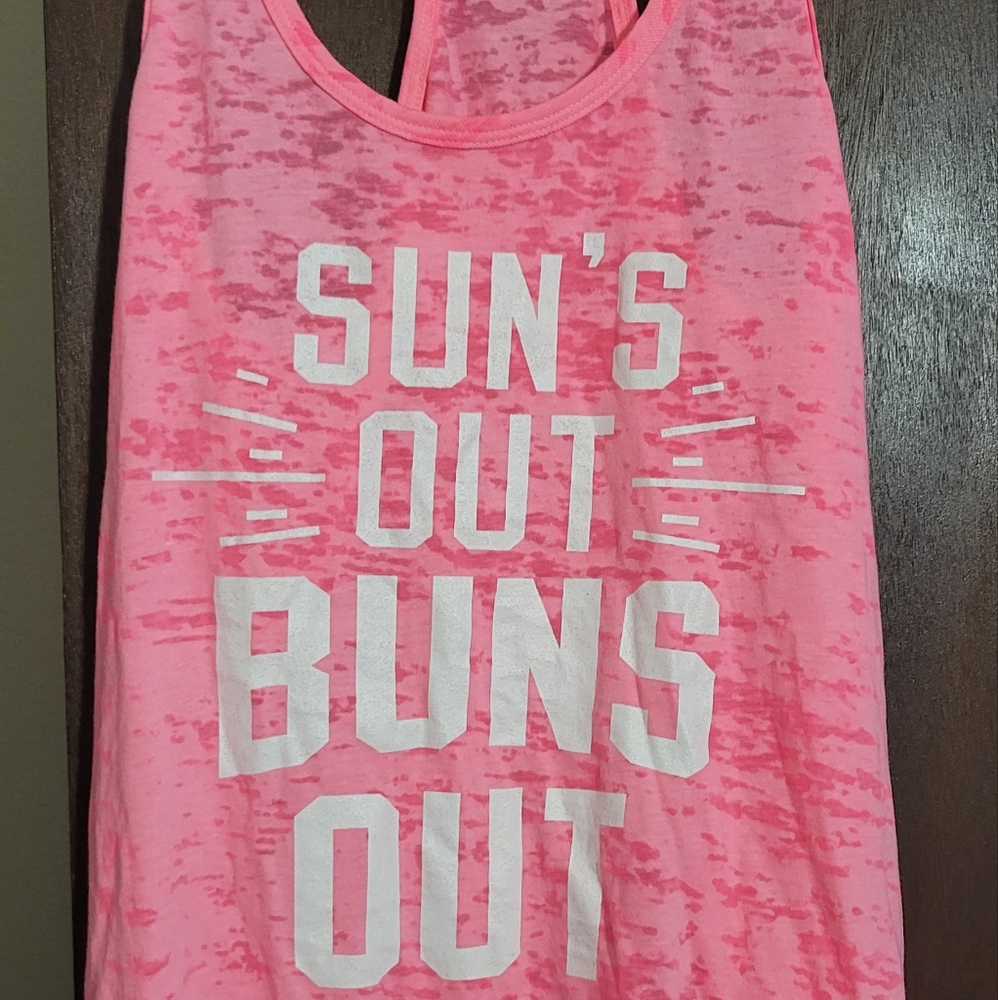 Vibrant Pink Graphic Tank Top